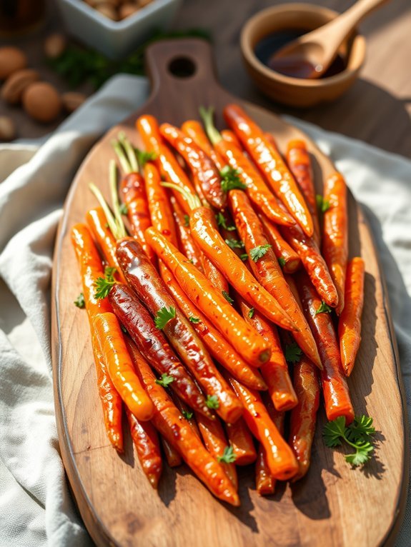 sweet glazed carrot dish