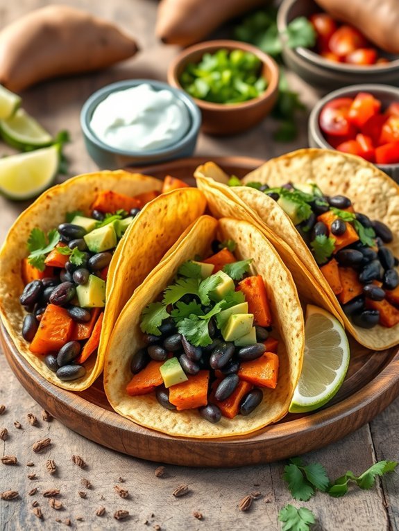 12 Filling High-Fiber Recipes to Help You Stay Satisfied 6 sweet potato black bean tacos