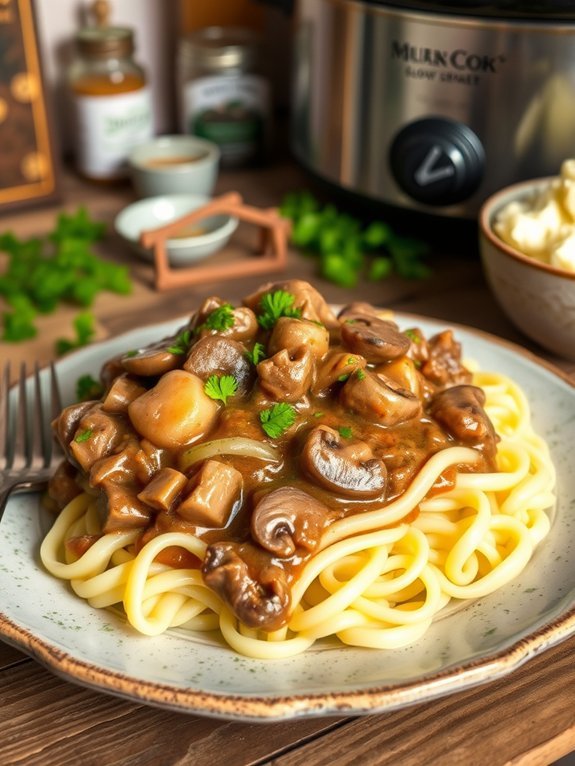 tender beef in sauce
