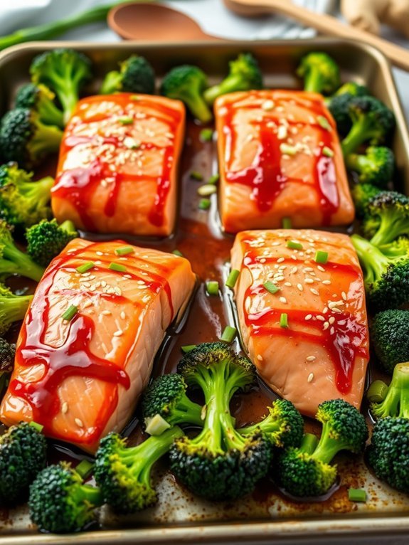 15 Easy One-Pan Meals for Minimal Cleanup 15 teriyaki salmon with broccoli