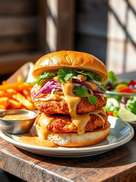 15 Delicious and Unique Burger Recipes for Perfect Grilling 12 thai inspired chicken burger