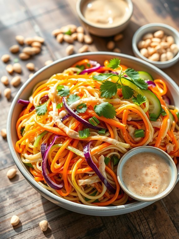 Top 15 Delicious Vegetarian Lunch Ideas for a Healthy Meal 13 thai peanut noodle salad