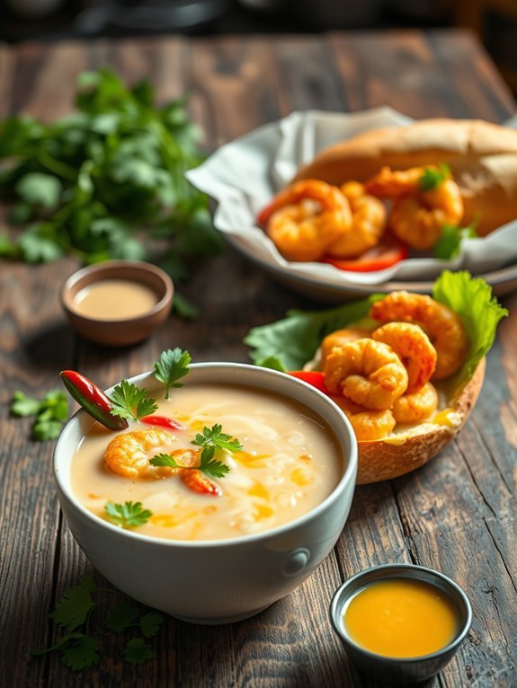 thai shrimp sandwich delight