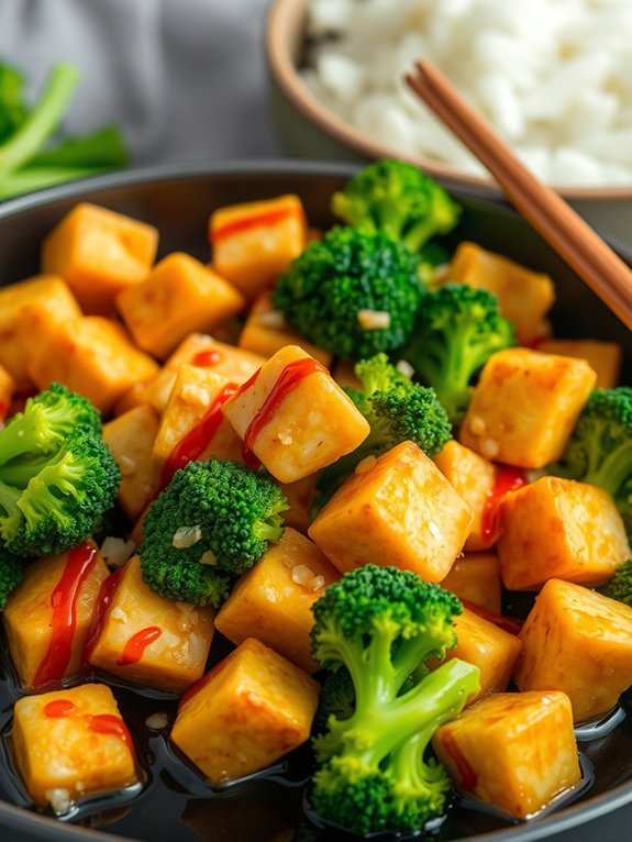 12 Easy and Delicious Plant-Based Meal Prep Ideas for Healthy Eating 7 tofu and broccoli stir fry