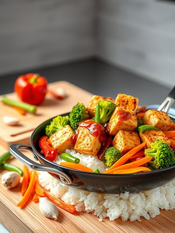 Top 15 Delicious Vegetarian Lunch Ideas for a Healthy Meal 5 tofu and vegetable stir fry