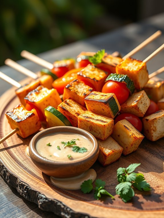 12 Delicious Tofu Recipes for a Perfect Meatless Monday 8 tofu skewers with sauce