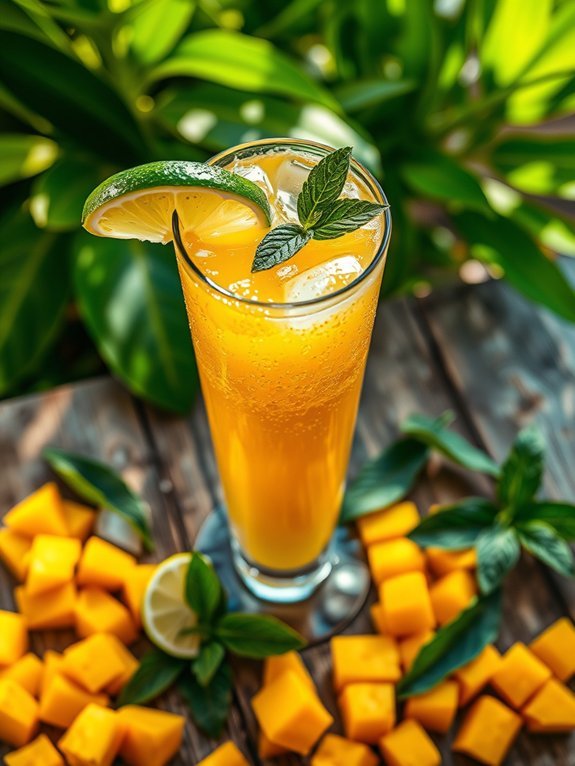 12 Refreshing Non-Alcoholic Mocktail Recipes for Every Occasion 2 tropical fruit refreshing drink