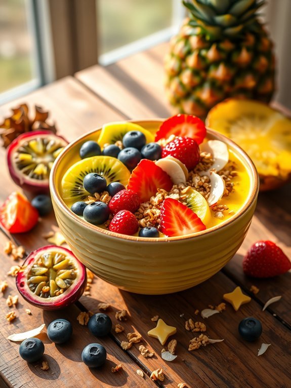15 Delicious Smoothie Bowl Recipes for a Healthy Boost 10 tropical fruit smoothie bowl