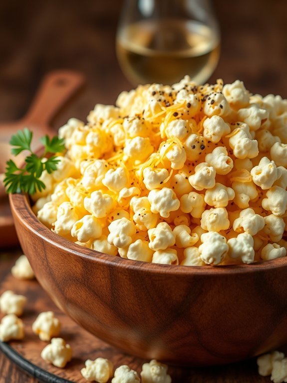 10 Delicious Savory Popcorn Recipes You Need to Try 5 truffled cheesy popcorn snack