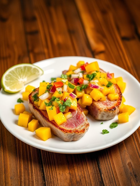 12 Delicious Seafood Recipes for Your Air Fryer: A Guide to Tasty Dishes 10 tuna steaks with salsa