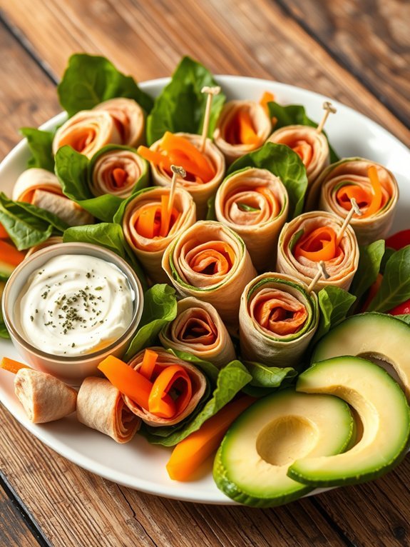 turkey wraps for lunch