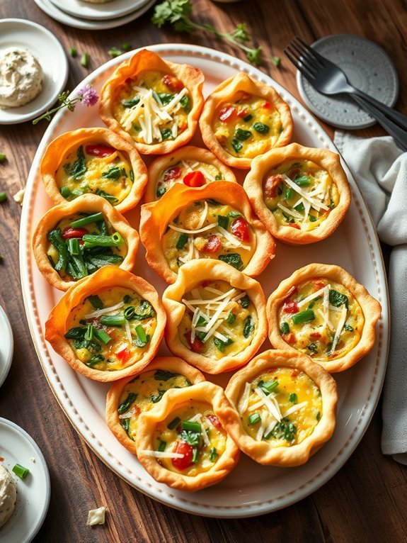 12 Impressive Easter Brunch Ideas to Delight Your Guests 6 variety of mini quiches