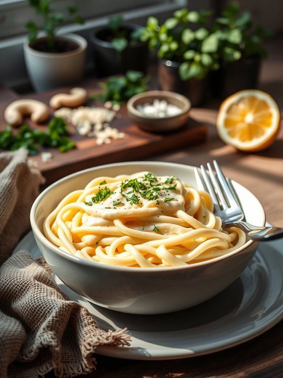 10 Delicious Vegan Recipes That Mimic Real Dishes Perfectly 2 vegan creamy pasta dish