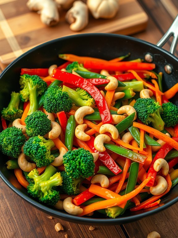 12 Delicious and Nutritious Stir-Fry Recipes for Healthy Eating 6 vegetable and cashew mix