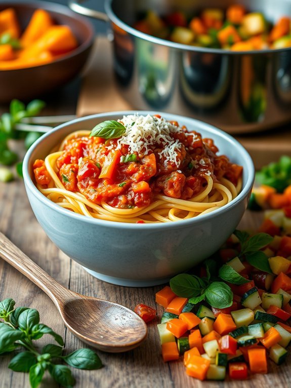 10 Delicious Kid-Friendly Vegetable Dishes Your Children Will Love 3 vegetable infused pasta sauce