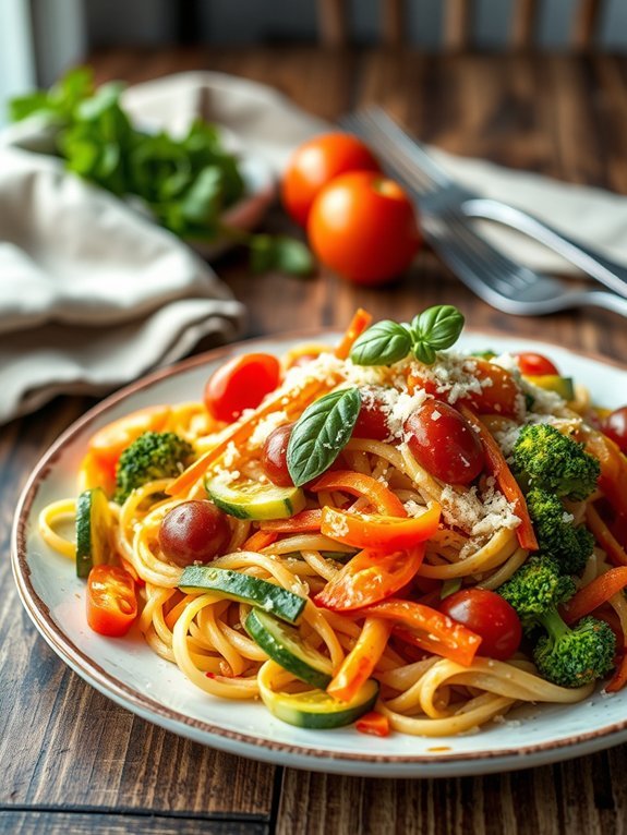 20 Delicious Pasta Recipes to Savor Tonight 19 vegetable rich pasta dish