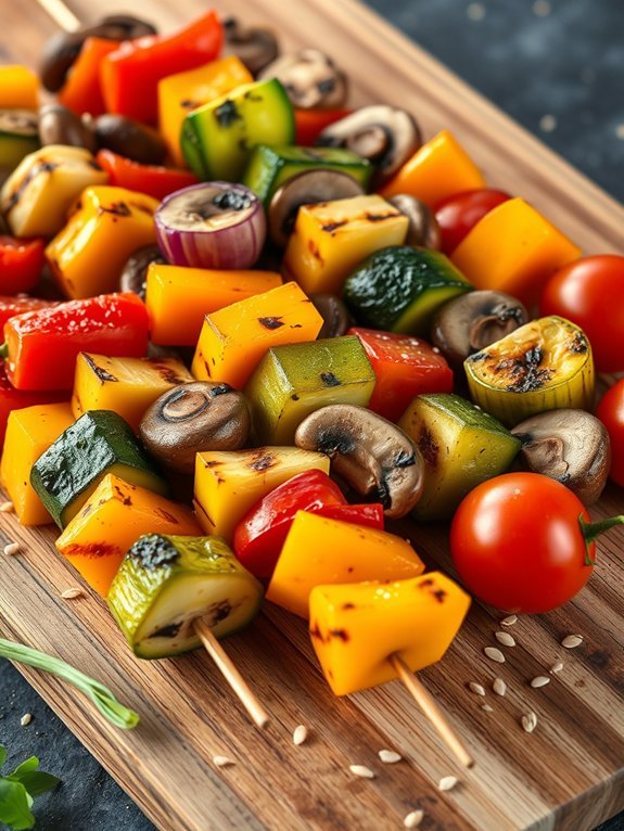 10 Delicious Korean BBQ Recipes to Easily Make at Home 7 vegetable skewers on grill