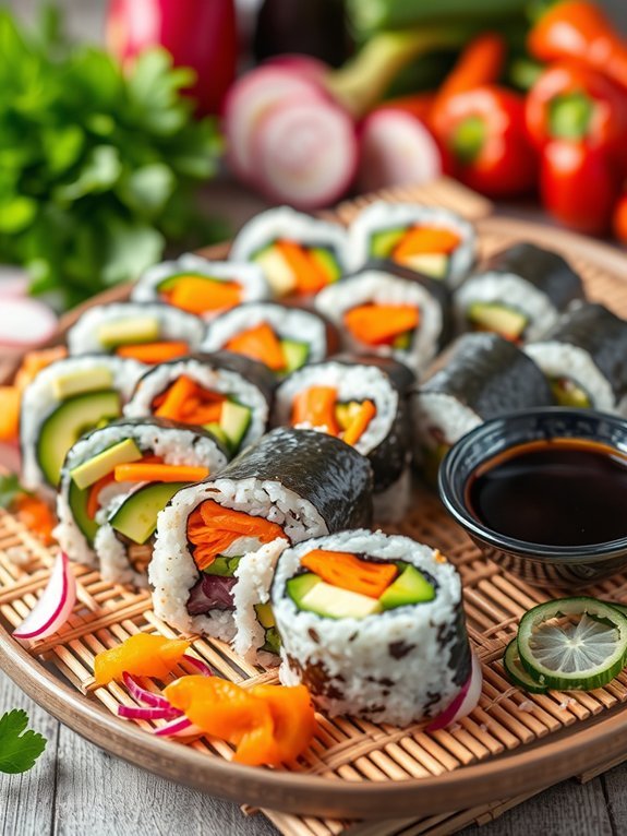 Top 15 Delicious Vegetarian Lunch Ideas for a Healthy Meal 7 vegetarian sushi roll recipe