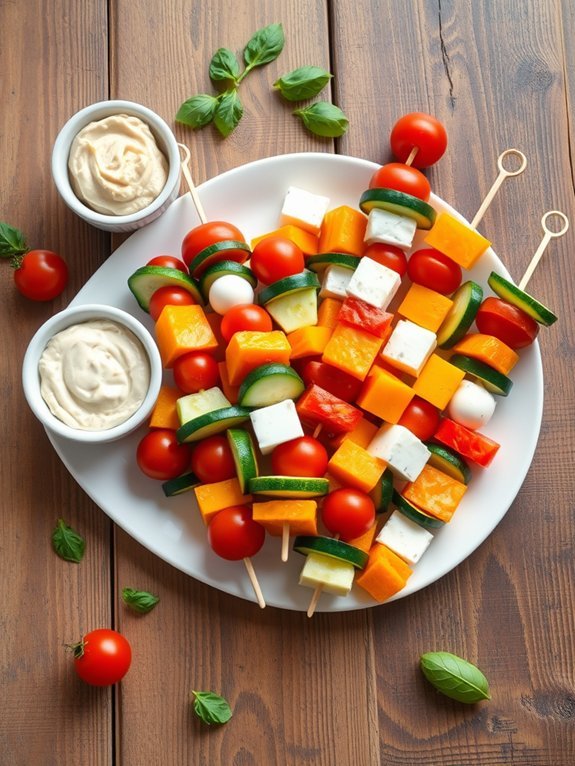 12 Easy and Nutritious School Lunch Ideas for Kids 6 veggie cheese kebab recipe