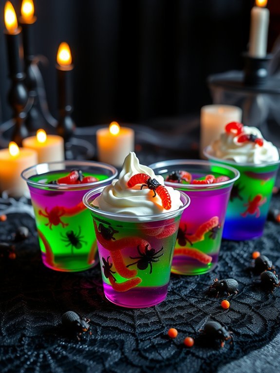 15 Spooky Halloween Treats for a Perfectly Spooky Celebration 7 wiggly jelly with insects