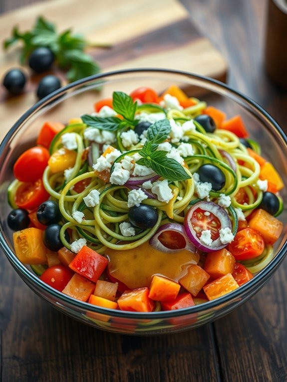 15 Delicious Keto Salad Recipes to Elevate Your Low-Carb Menu 6 zucchini noodle salad recipe